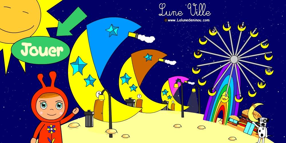 La lune de Ninou monde lune ville