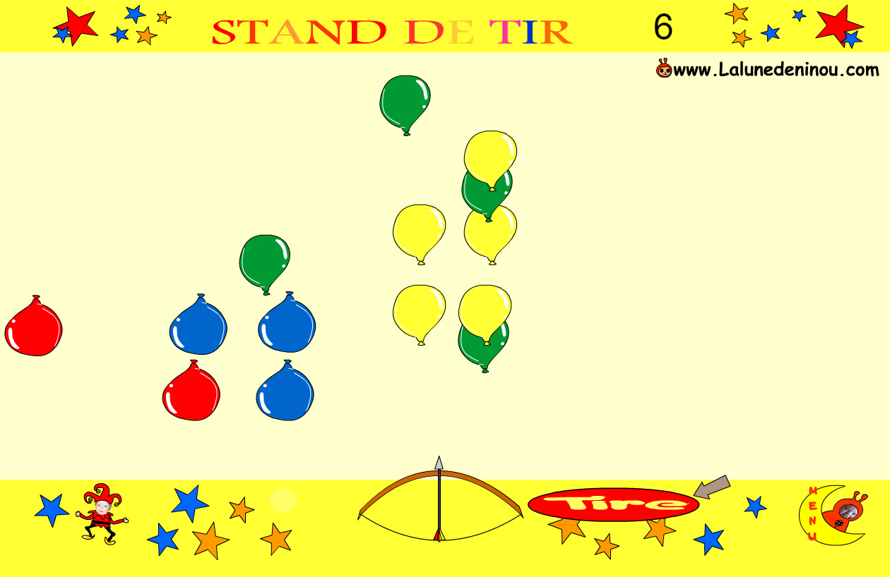 Jeu stand de tir ballon